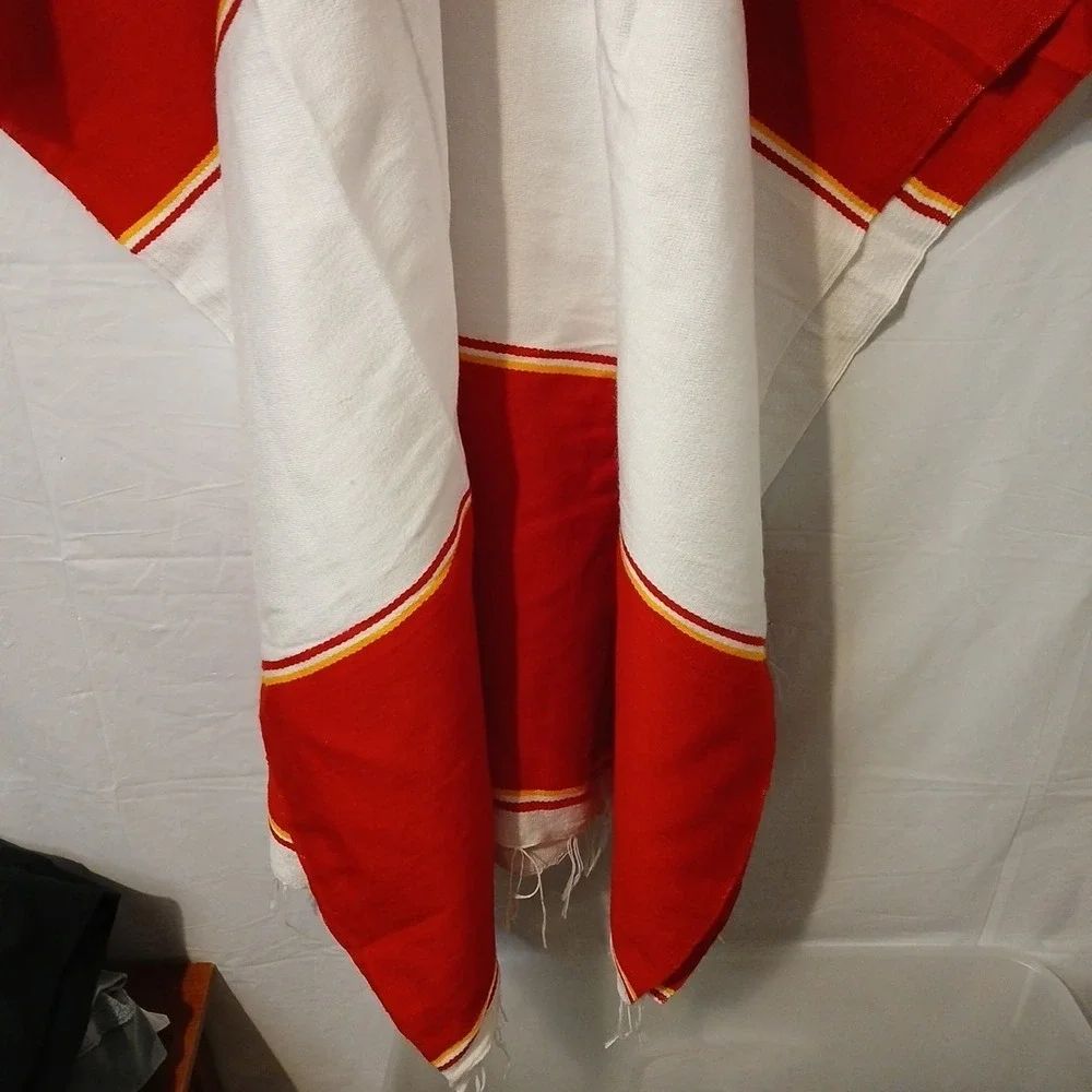 NFL Poncho‎ Kansas City Chiefs Acrylic Cotton New!
